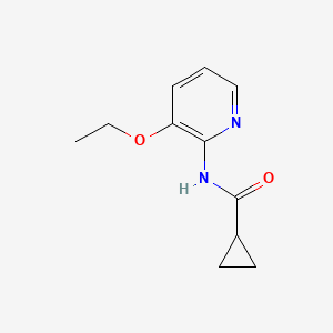 molecular formula C11H14N2O2 B7629160 N-(3-ethoxypyridin-2-yl)cyclopropanecarboxamide 