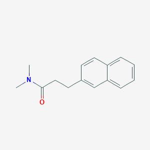 molecular formula C15H17NO B7629274 N,N-dimethyl-3-naphthalen-2-ylpropanamide 