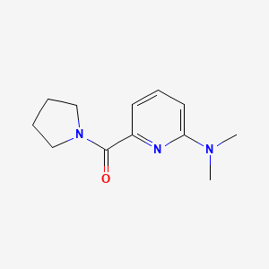 molecular formula C12H17N3O B7629377 [6-(Dimethylamino)pyridin-2-yl]-pyrrolidin-1-ylmethanone 