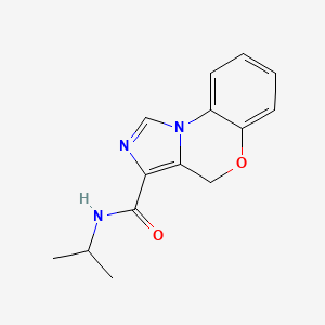 molecular formula C14H15N3O2 B7629417 N-propan-2-yl-4H-imidazo[5,1-c][1,4]benzoxazine-3-carboxamide 