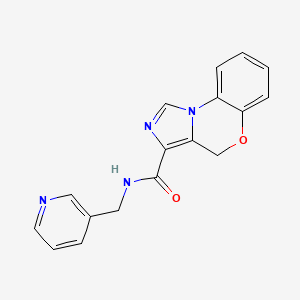 molecular formula C17H14N4O2 B7629431 N-(pyridin-3-ylmethyl)-4H-imidazo[5,1-c][1,4]benzoxazine-3-carboxamide 