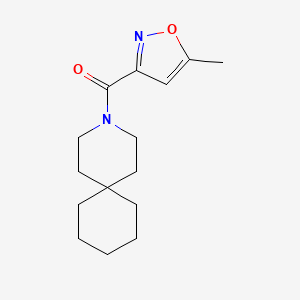 molecular formula C15H22N2O2 B7629467 3-Azaspiro[5.5]undecan-3-yl-(5-methyl-1,2-oxazol-3-yl)methanone 