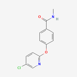 molecular formula C13H11ClN2O2 B7629519 4-(5-chloropyridin-2-yl)oxy-N-methylbenzamide 