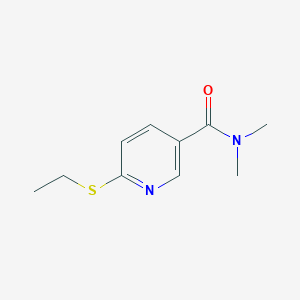 molecular formula C10H14N2OS B7629570 6-ethylsulfanyl-N,N-dimethylpyridine-3-carboxamide 