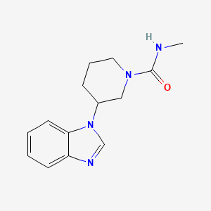 molecular formula C14H18N4O B7629608 3-(benzimidazol-1-yl)-N-methylpiperidine-1-carboxamide 