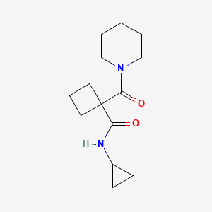 N-cyclopropyl-1-(piperidine-1-carbonyl)cyclobutane-1-carboxamide