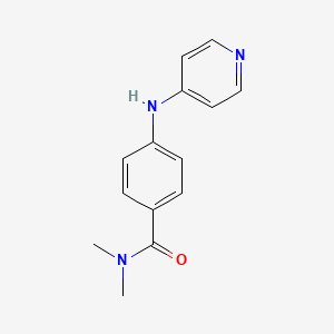 molecular formula C14H15N3O B7629755 N,N-dimethyl-4-(pyridin-4-ylamino)benzamide 