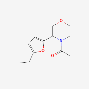 molecular formula C12H17NO3 B7629771 1-[3-(5-Ethylfuran-2-yl)morpholin-4-yl]ethanone 