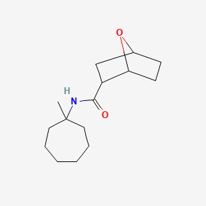molecular formula C15H25NO2 B7629907 N-(1-methylcycloheptyl)-7-oxabicyclo[2.2.1]heptane-2-carboxamide 