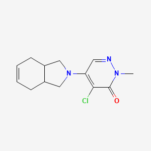 molecular formula C13H16ClN3O B7629914 5-(1,3,3a,4,7,7a-Hexahydroisoindol-2-yl)-4-chloro-2-methylpyridazin-3-one 