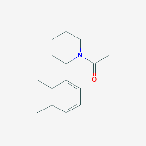 molecular formula C15H21NO B7629924 1-[2-(2,3-Dimethylphenyl)piperidin-1-yl]ethanone 