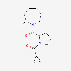 molecular formula C16H26N2O2 B7629948 Cyclopropyl-[2-(2-methylazepane-1-carbonyl)pyrrolidin-1-yl]methanone 