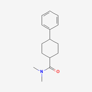molecular formula C15H21NO B7629992 N,N-dimethyl-4-phenylcyclohexane-1-carboxamide 