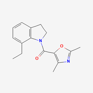 molecular formula C16H18N2O2 B7630009 (2,4-Dimethyl-1,3-oxazol-5-yl)-(7-ethyl-2,3-dihydroindol-1-yl)methanone 