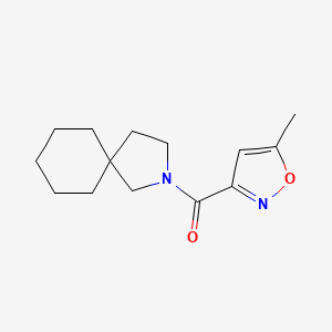 molecular formula C14H20N2O2 B7630018 2-Azaspiro[4.5]decan-2-yl-(5-methyl-1,2-oxazol-3-yl)methanone 
