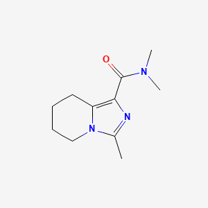 molecular formula C11H17N3O B7630035 N,N,3-trimethyl-5,6,7,8-tetrahydroimidazo[1,5-a]pyridine-1-carboxamide 