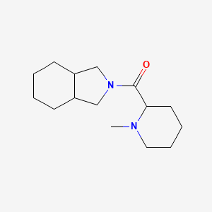 molecular formula C15H26N2O B7630052 1,3,3a,4,5,6,7,7a-Octahydroisoindol-2-yl-(1-methylpiperidin-2-yl)methanone 