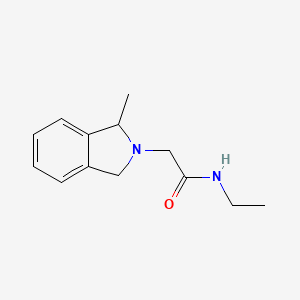 molecular formula C13H18N2O B7630055 N-ethyl-2-(1-methyl-1,3-dihydroisoindol-2-yl)acetamide 