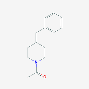 molecular formula C14H17NO B7630057 1-(4-Benzylidenepiperidin-1-yl)ethanone 