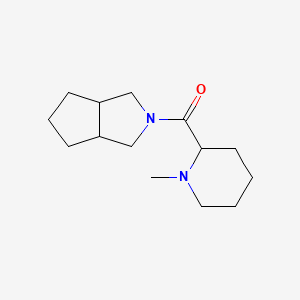 molecular formula C14H24N2O B7630155 3,3a,4,5,6,6a-hexahydro-1H-cyclopenta[c]pyrrol-2-yl-(1-methylpiperidin-2-yl)methanone 