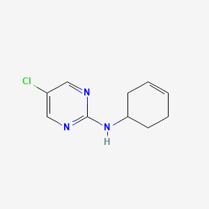 molecular formula C10H12ClN3 B7630161 5-chloro-N-cyclohex-3-en-1-ylpyrimidin-2-amine 