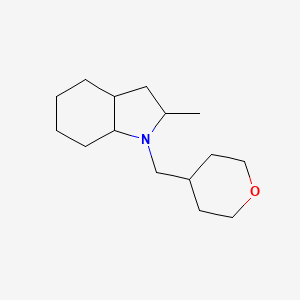 molecular formula C15H27NO B7630164 2-Methyl-1-(oxan-4-ylmethyl)-2,3,3a,4,5,6,7,7a-octahydroindole 