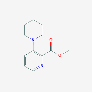 molecular formula C12H16N2O2 B7630390 Methyl 3-piperidin-1-ylpyridine-2-carboxylate 