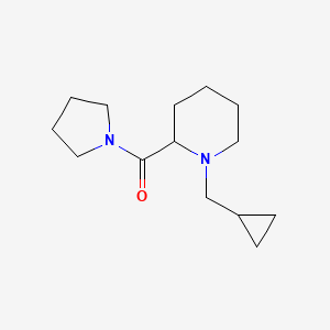 molecular formula C14H24N2O B7630464 [1-(Cyclopropylmethyl)piperidin-2-yl]-pyrrolidin-1-ylmethanone 