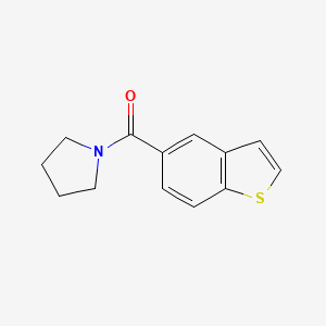 molecular formula C13H13NOS B7630540 1-Benzothiophen-5-yl(pyrrolidin-1-yl)methanone 