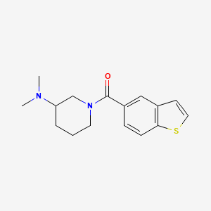 molecular formula C16H20N2OS B7630728 1-Benzothiophen-5-yl-[3-(dimethylamino)piperidin-1-yl]methanone 