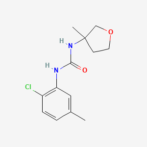 molecular formula C13H17ClN2O2 B7631006 1-(2-Chloro-5-methylphenyl)-3-(3-methyloxolan-3-yl)urea 