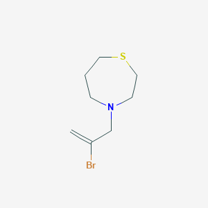 molecular formula C8H14BrNS B7631066 4-(2-Bromoprop-2-enyl)-1,4-thiazepane 