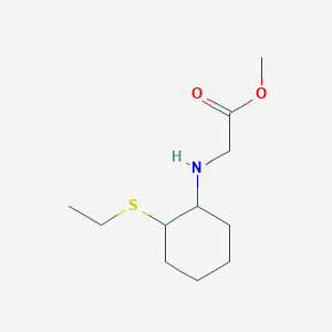 Methyl 2-[(2-ethylsulfanylcyclohexyl)amino]acetate