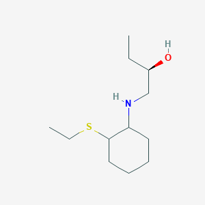 molecular formula C12H25NOS B7631483 (2R)-1-[(2-ethylsulfanylcyclohexyl)amino]butan-2-ol 