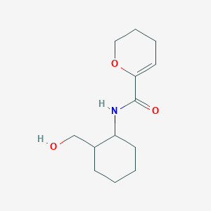 molecular formula C13H21NO3 B7631619 N-[2-(hydroxymethyl)cyclohexyl]-3,4-dihydro-2H-pyran-6-carboxamide 