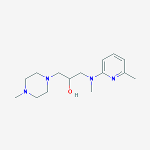 molecular formula C15H26N4O B7631767 1-[Methyl-(6-methylpyridin-2-yl)amino]-3-(4-methylpiperazin-1-yl)propan-2-ol 