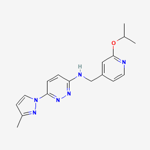 6-(3-methylpyrazol-1-yl)-N-[(2-propan-2-yloxypyridin-4-yl)methyl]pyridazin-3-amine
