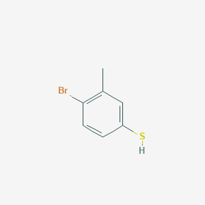 molecular formula C7H7BrS B076320 4-溴-3-甲基苯硫醇 CAS No. 14395-52-9