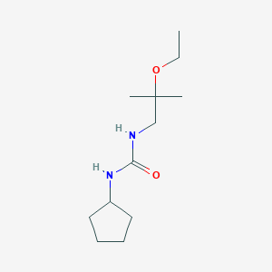 molecular formula C12H24N2O2 B7632077 1-Cyclopentyl-3-(2-ethoxy-2-methylpropyl)urea 
