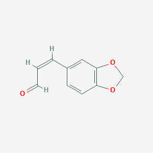 molecular formula C10H8O3 B076322 3,4-亚甲二氧基肉桂醛 CAS No. 14756-00-4