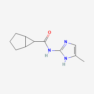 molecular formula C11H15N3O B7632339 N-(5-methyl-1H-imidazol-2-yl)bicyclo[3.1.0]hexane-6-carboxamide 