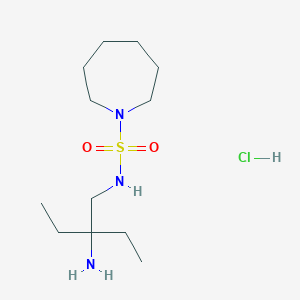N-(2-amino-2-ethylbutyl)azepane-1-sulfonamide;hydrochloride