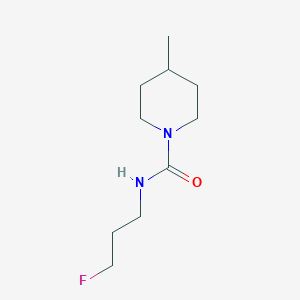 molecular formula C10H19FN2O B7632482 N-(3-fluoropropyl)-4-methylpiperidine-1-carboxamide 