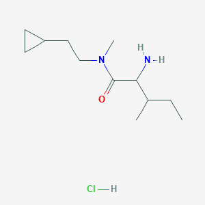 molecular formula C12H25ClN2O B7632509 2-amino-N-(2-cyclopropylethyl)-N,3-dimethylpentanamide;hydrochloride 
