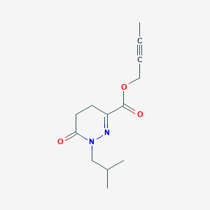 molecular formula C13H18N2O3 B7632623 But-2-ynyl 1-(2-methylpropyl)-6-oxo-4,5-dihydropyridazine-3-carboxylate 
