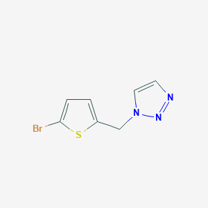 molecular formula C7H6BrN3S B7632804 1-[(5-Bromothiophen-2-yl)methyl]triazole 