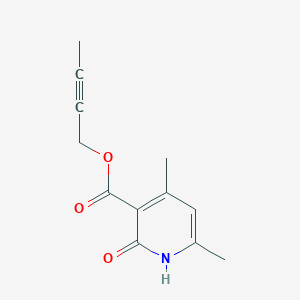 molecular formula C12H13NO3 B7632881 but-2-ynyl 4,6-dimethyl-2-oxo-1H-pyridine-3-carboxylate 