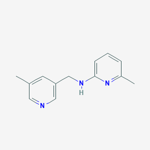 molecular formula C13H15N3 B7633026 6-methyl-N-[(5-methylpyridin-3-yl)methyl]pyridin-2-amine 