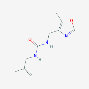 molecular formula C10H15N3O2 B7633388 1-[(5-Methyl-1,3-oxazol-4-yl)methyl]-3-(2-methylprop-2-enyl)urea 
