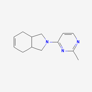 molecular formula C13H17N3 B7633717 2-(2-Methylpyrimidin-4-yl)-1,3,3a,4,7,7a-hexahydroisoindole 